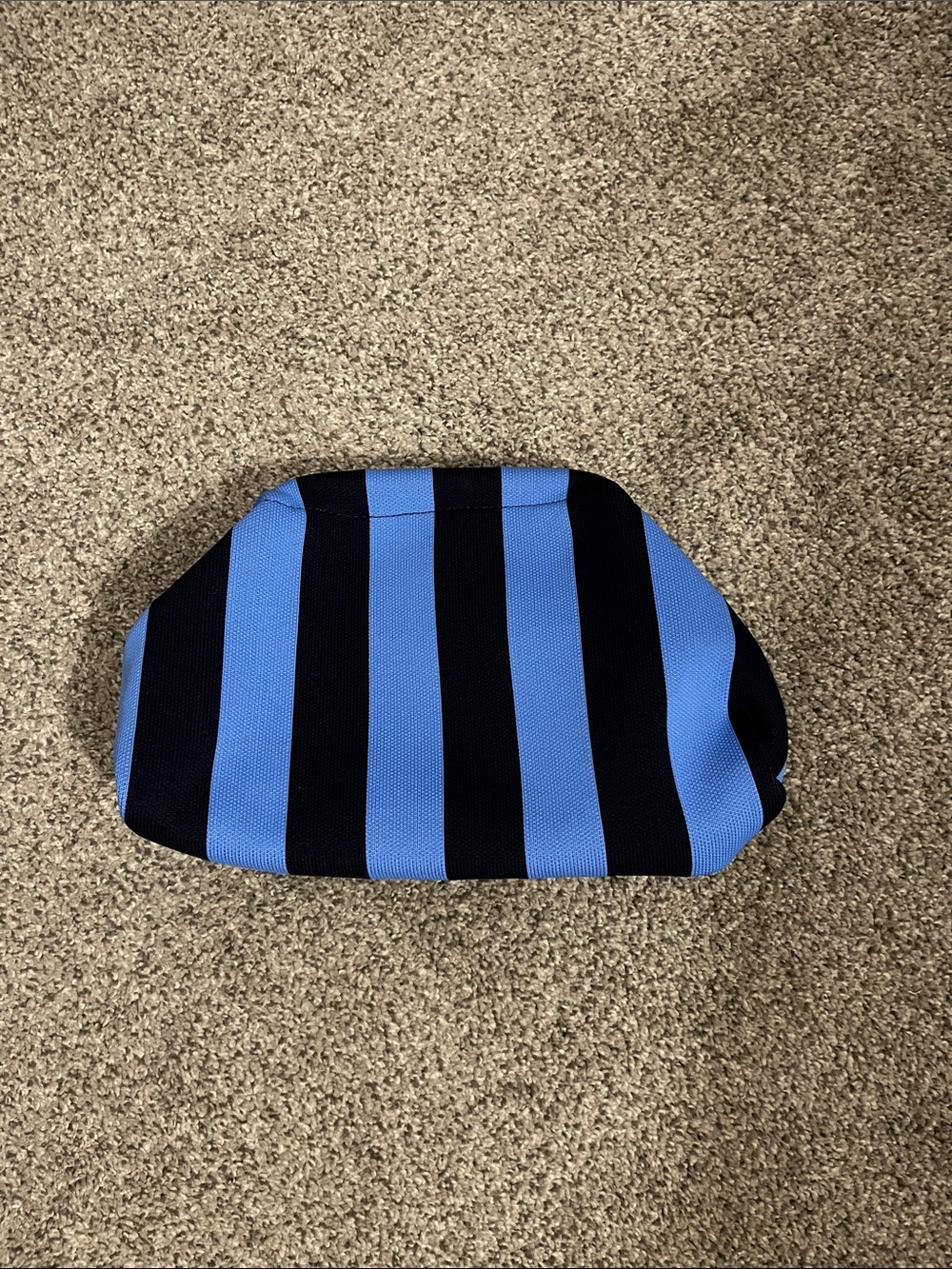 Striped Blue & Black clutch Free Assembly